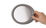 Eclipse Self Adhesive Wall Mounted Mirror Dove Grey 01